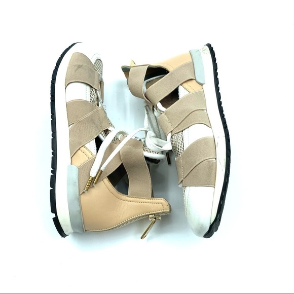 Vionnet Paris Leather Lace Up Sneaker sz 5.5 - Picture 6 of 6